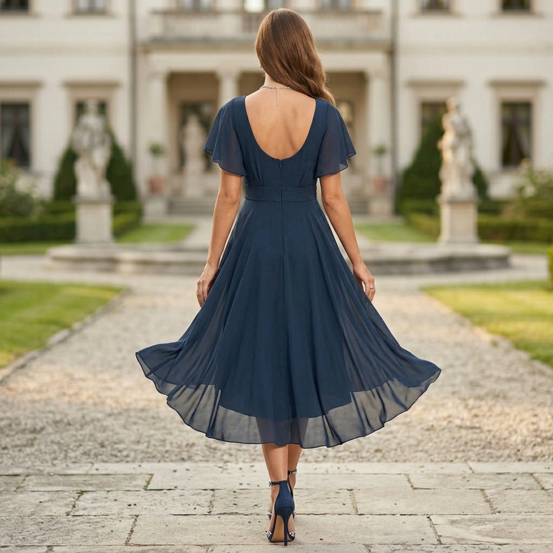 Clarissa™ Flowing V-Neck Maxi Dress