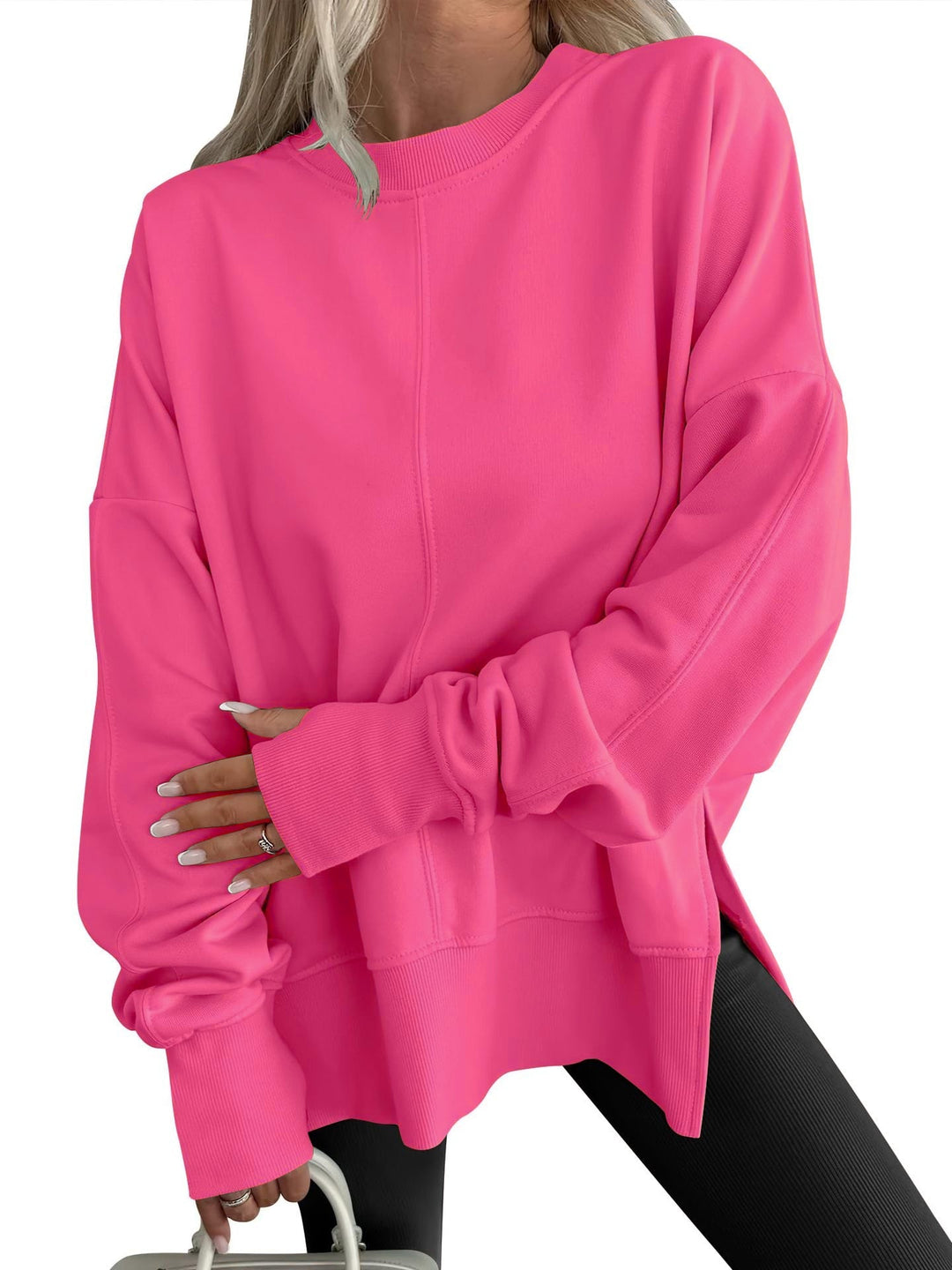 Gwen™ - Comfy Oversized Long Sleeve Sweatshirt