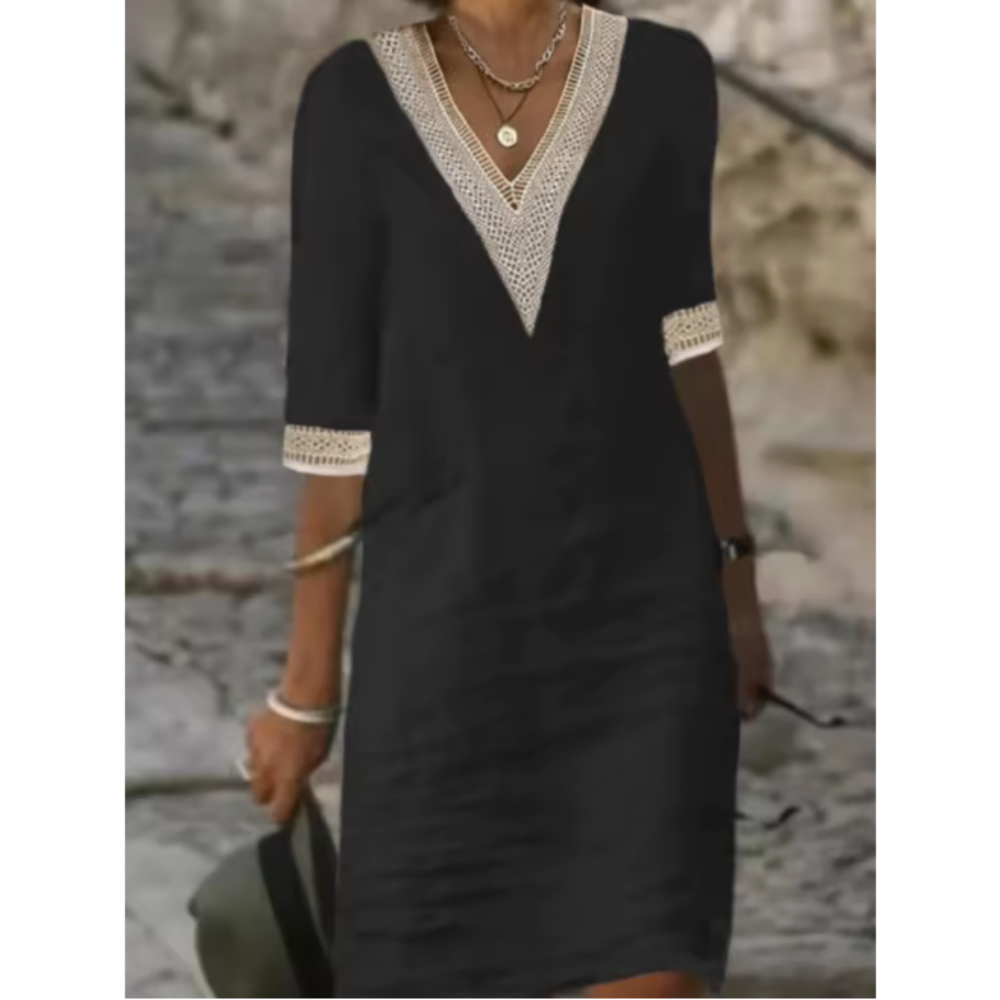 EVELYN | BREATHABLE EMBROIDERED DRESS