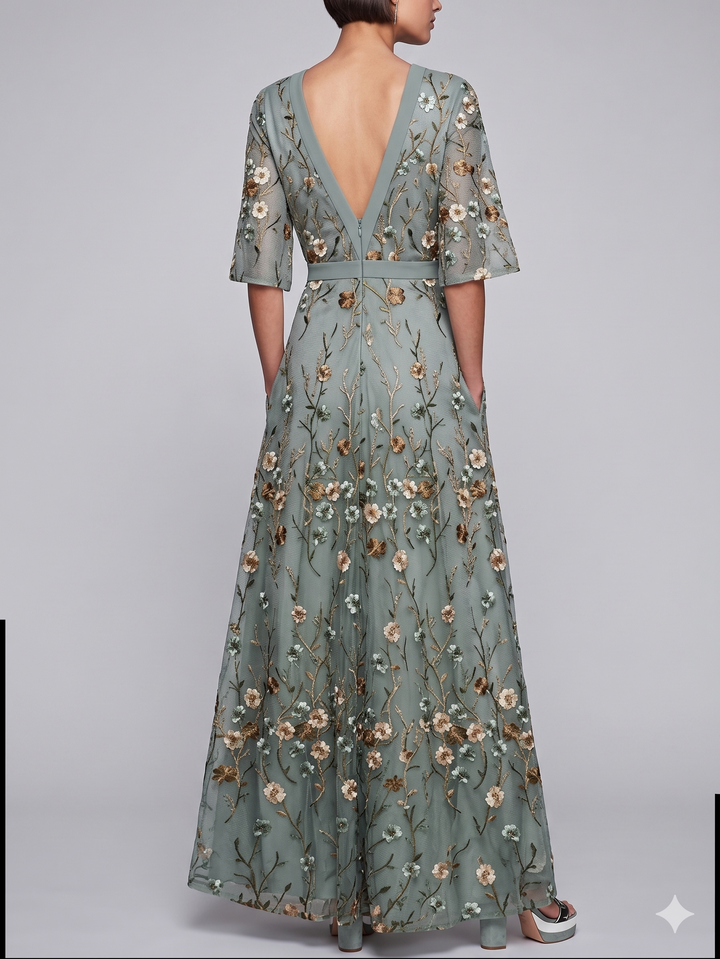 Olyvia™ Elegant long floral dress