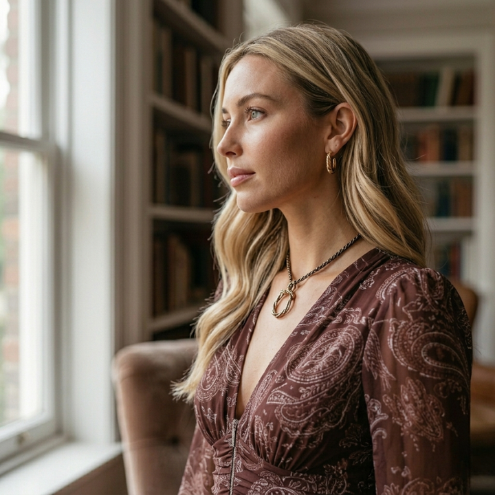 Amelia™ Paisley Zip Maxi Dress