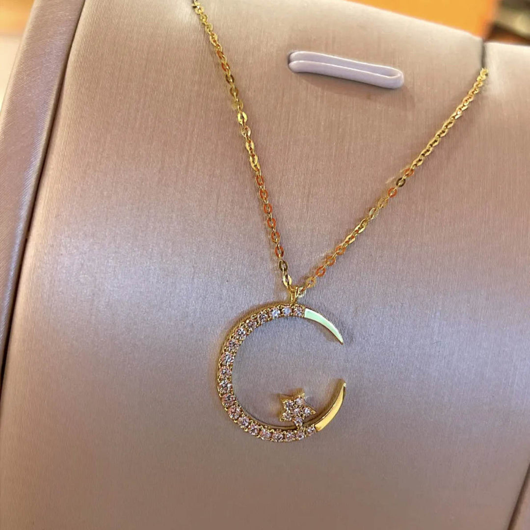LÚNASA™ - Moonlit Star Necklace
